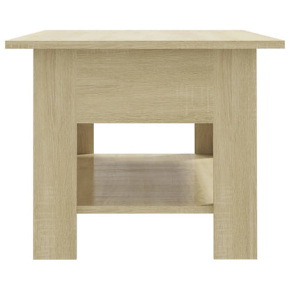 vidaXL Table basse chêne Sonoma 102x55x42 cm bois d'ingénierie