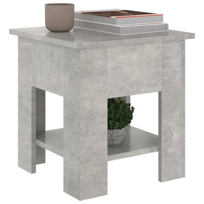 vidaXL Table basse gris béton 40x40x42 cm Bois d'ingénierie