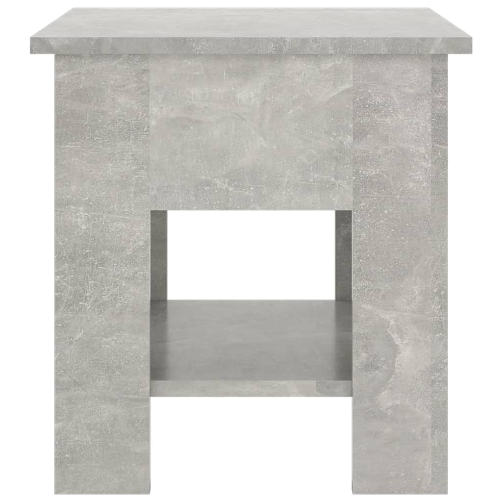 vidaXL Table basse gris béton 40x40x42 cm Bois d'ingénierie