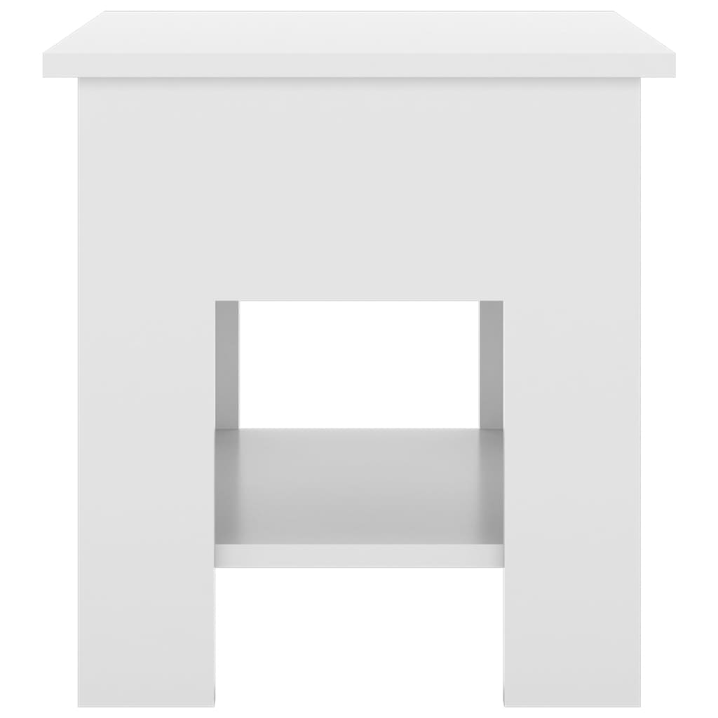 vidaXL Table basse Blanc brillant 40x40x42 cm Bois d'ingénierie