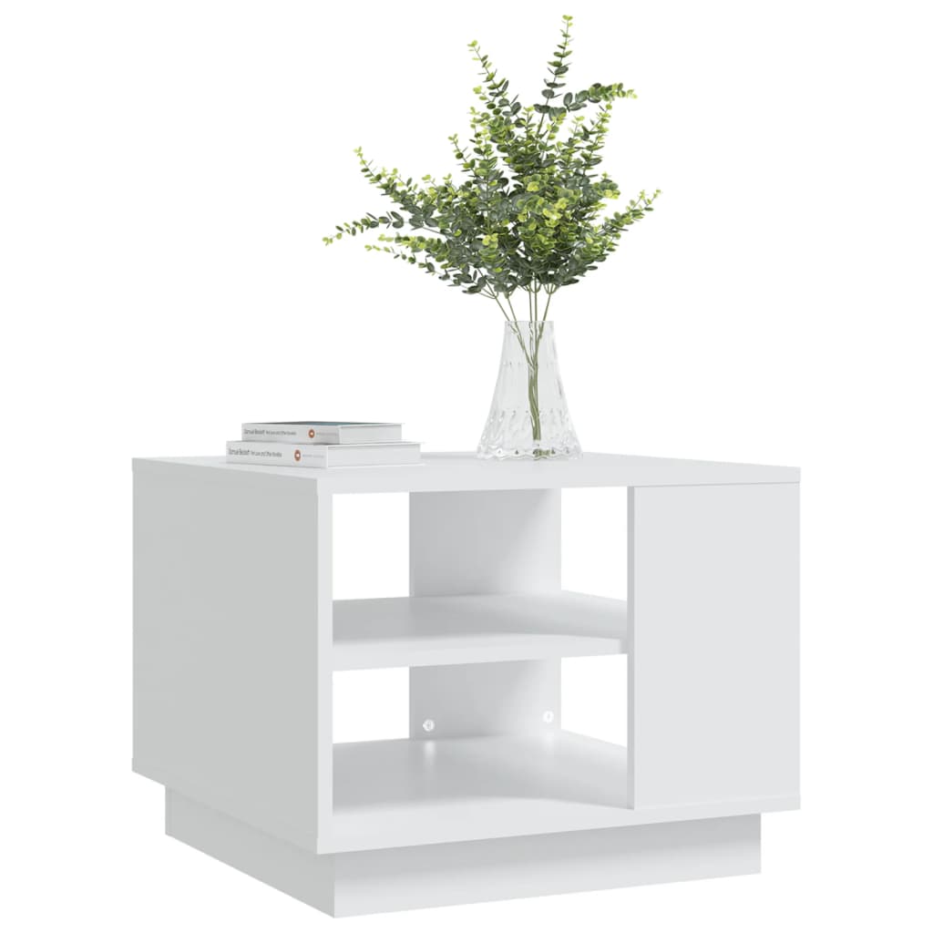 vidaXL Couchtisch Weiß 55x55x43 cm Holzwerkstoff