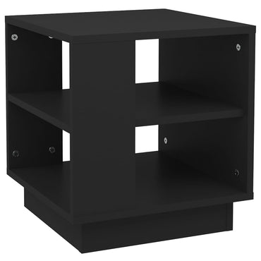 vidaXL Table basse noire 40x40x43 cm Bois d'ingénierie