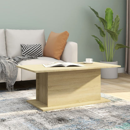vidaXL Table basse chêne sonoma 102x55,5x40 cm aggloméré