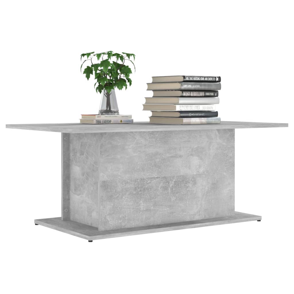 vidaXL Couchtisch Betongrau 102x55,5x40 cm Holzwerkstoff