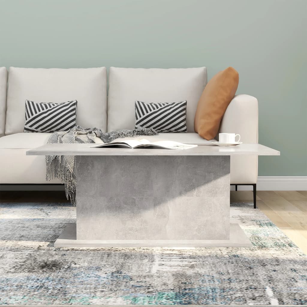 vidaXL Couchtisch Betongrau 102x55,5x40 cm Holzwerkstoff
