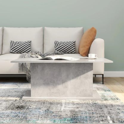 vidaXL Couchtisch Betongrau 102x55,5x40 cm Holzwerkstoff
