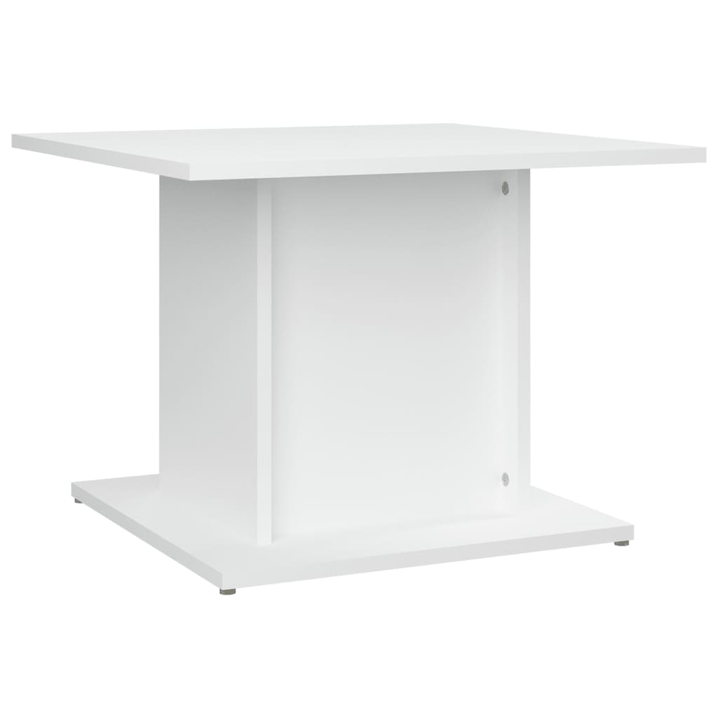 vidaXL Table basse blanc 55,5x55,5x40 cm Bois d'ingénierie