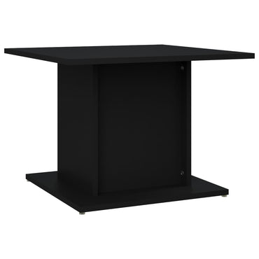 vidaXL Table basse noire 55,5x55,5x40 cm en bois d'ingénierie