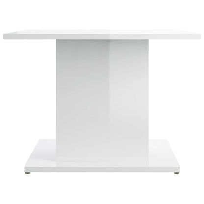 vidaXL Table basse blanc brillant 55,5x55,5x40 cm Bois d'ingénierie