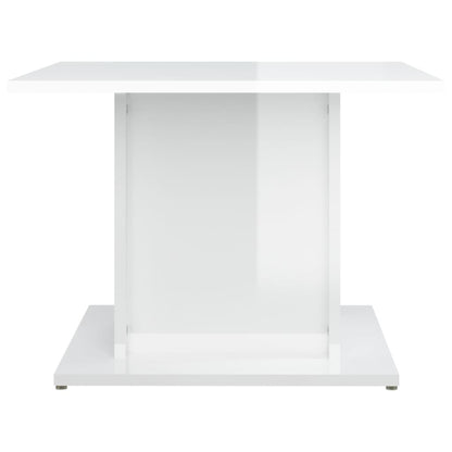 vidaXL Table basse blanc brillant 55,5x55,5x40 cm Bois d'ingénierie