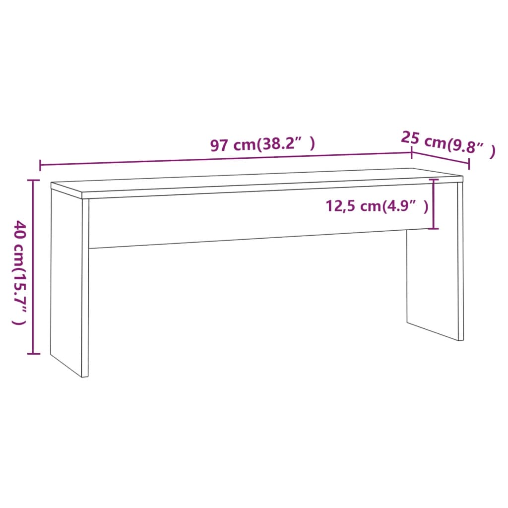 vidaXL Ensemble de salle à manger 3 pcs Gris Chêne Sonoma Bois d'ingénierie