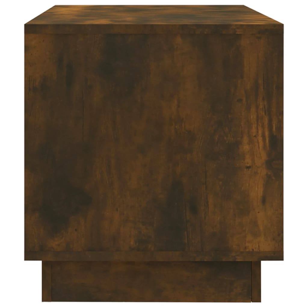 vidaXL Meuble TV chêne fumé 102x41x44 cm bois d'ingénierie