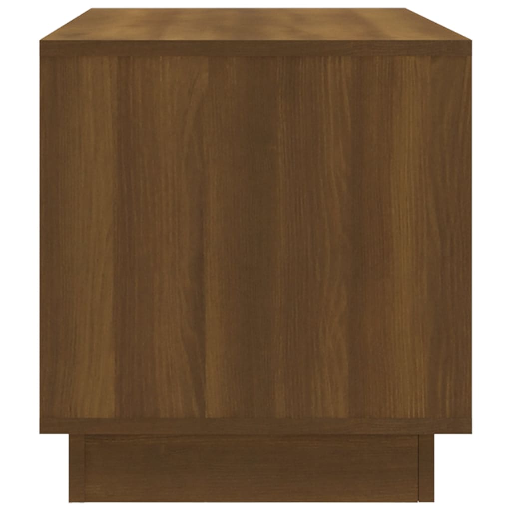vidaXL Meuble TV marron aspect chêne 102x41x44 cm en bois d'ingénierie