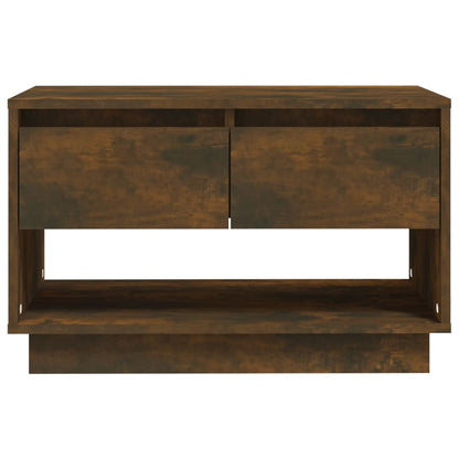 vidaXL Meuble TV chêne fumé 70x41x44 cm en bois d'ingénierie