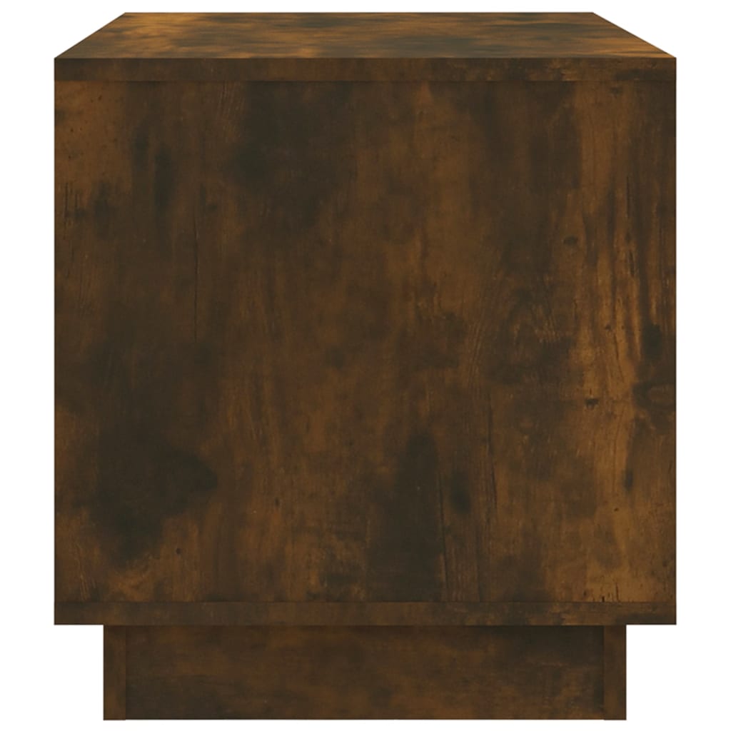vidaXL Meuble TV chêne fumé 70x41x44 cm en bois d'ingénierie