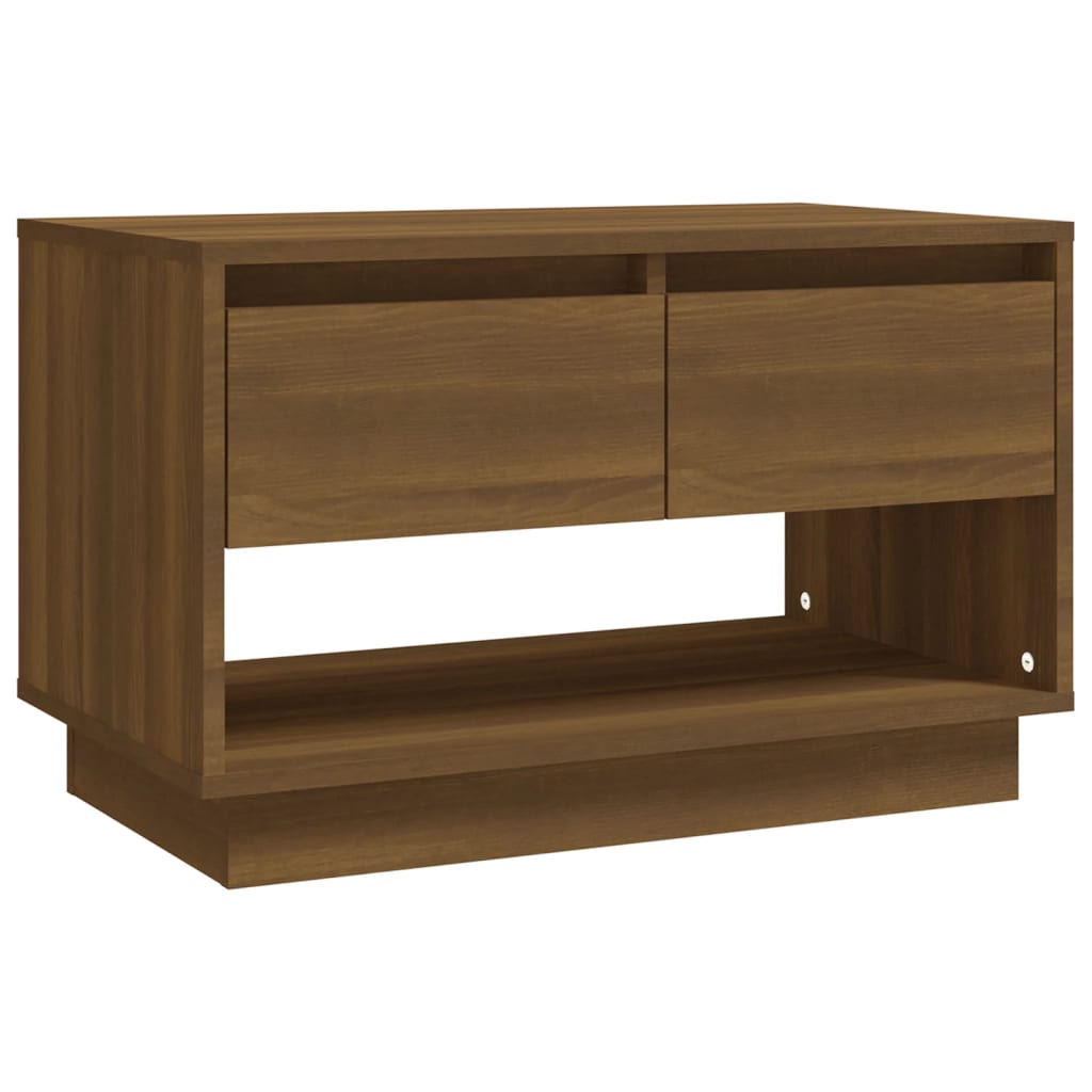 vidaXL Meuble TV marron aspect chêne 70x41x44 cm Aggloméré