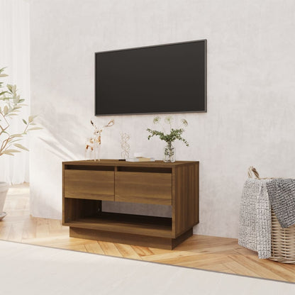 vidaXL Meuble TV marron aspect chêne 70x41x44 cm Aggloméré