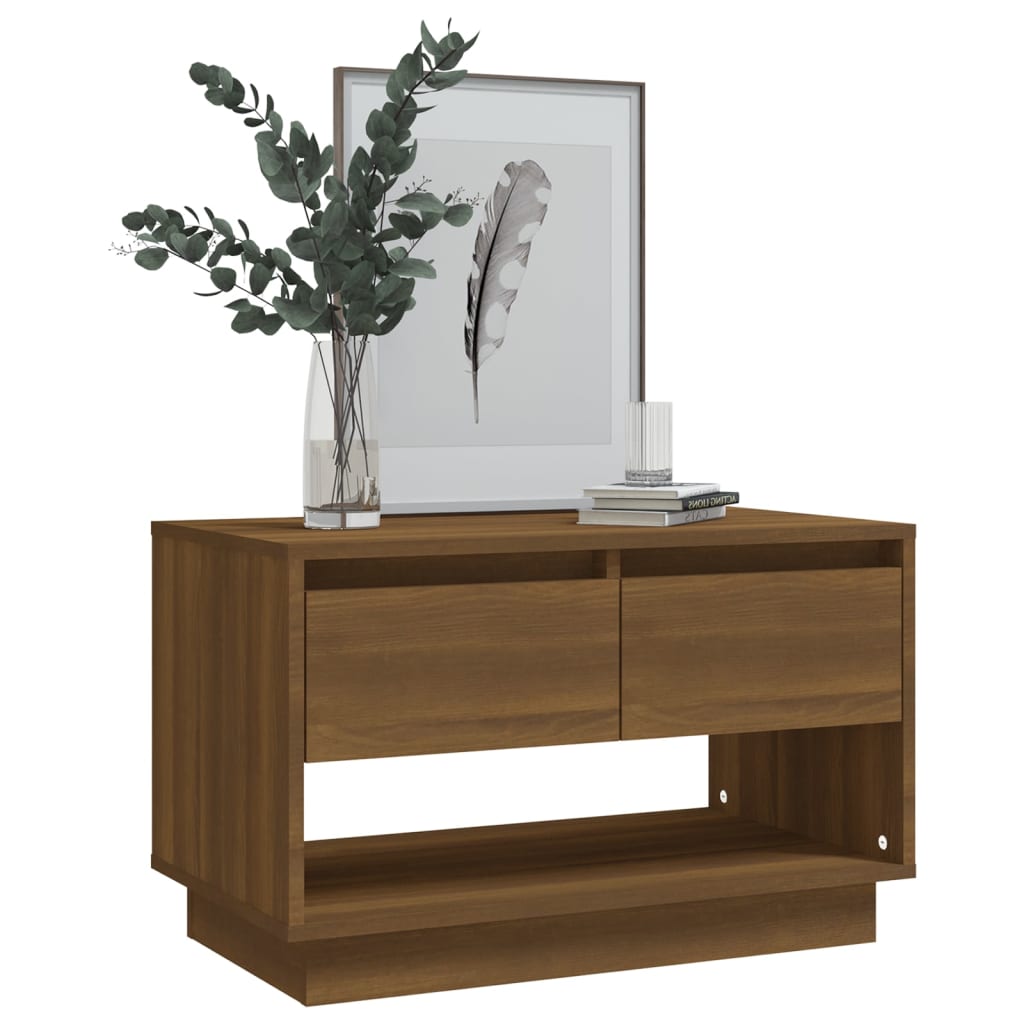 vidaXL Meuble TV marron aspect chêne 70x41x44 cm Aggloméré