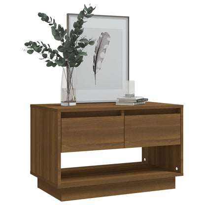 vidaXL Meuble TV marron aspect chêne 70x41x44 cm Aggloméré