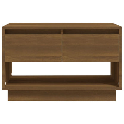 vidaXL Meuble TV marron aspect chêne 70x41x44 cm Aggloméré