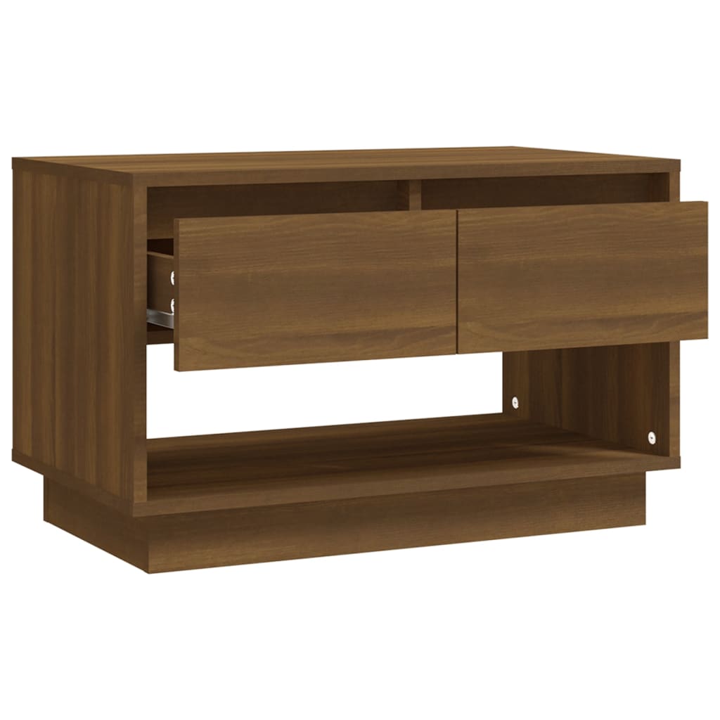 vidaXL Meuble TV marron aspect chêne 70x41x44 cm Aggloméré