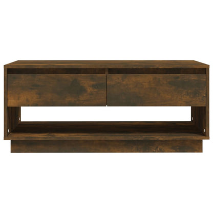 vidaXL Couchtisch Räuchereiche 102,5x55x44 cm Holzwerkstoff