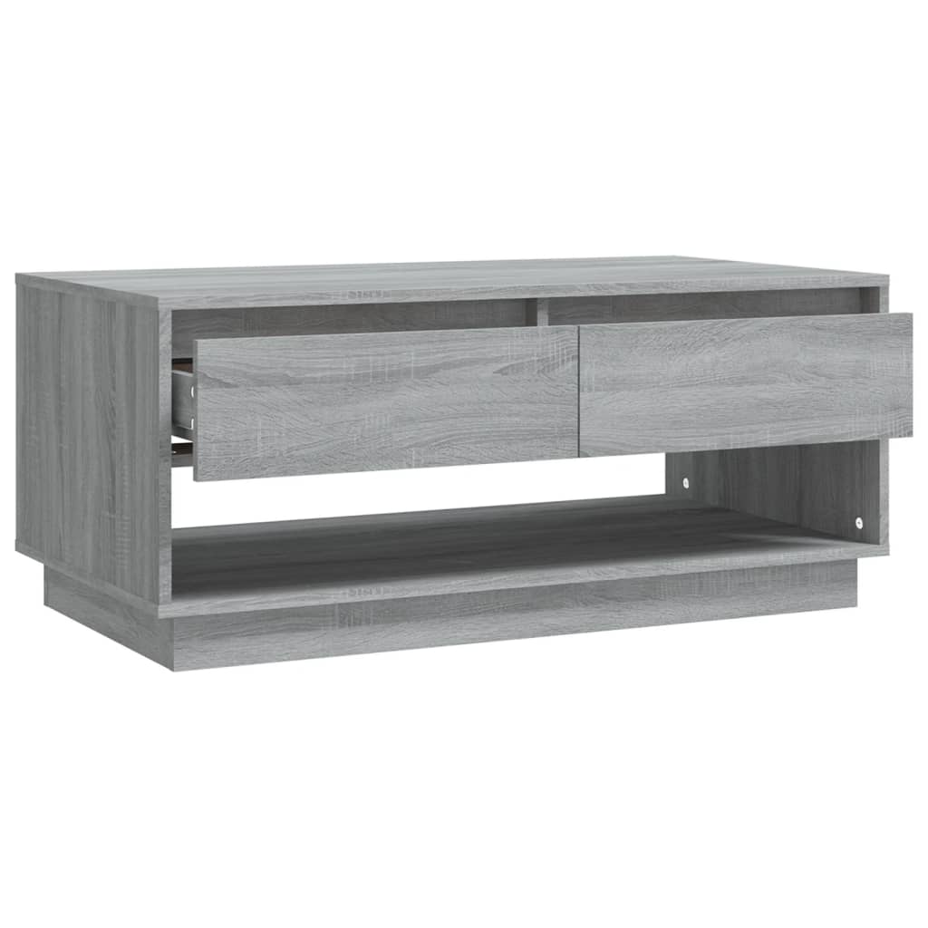 vidaXL Couchtisch Grau Sonoma 102,5x55x44 cm Holzwerkstoff
