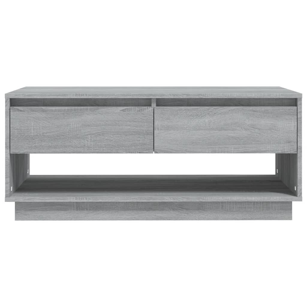 vidaXL Couchtisch Grau Sonoma 102,5x55x44 cm Holzwerkstoff