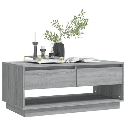 vidaXL Couchtisch Grau Sonoma 102,5x55x44 cm Holzwerkstoff