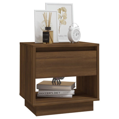 vidaXL Nachttische 2 Stk. Braun Eichen-Optik 45x34x44 cm Holzwerkstoff