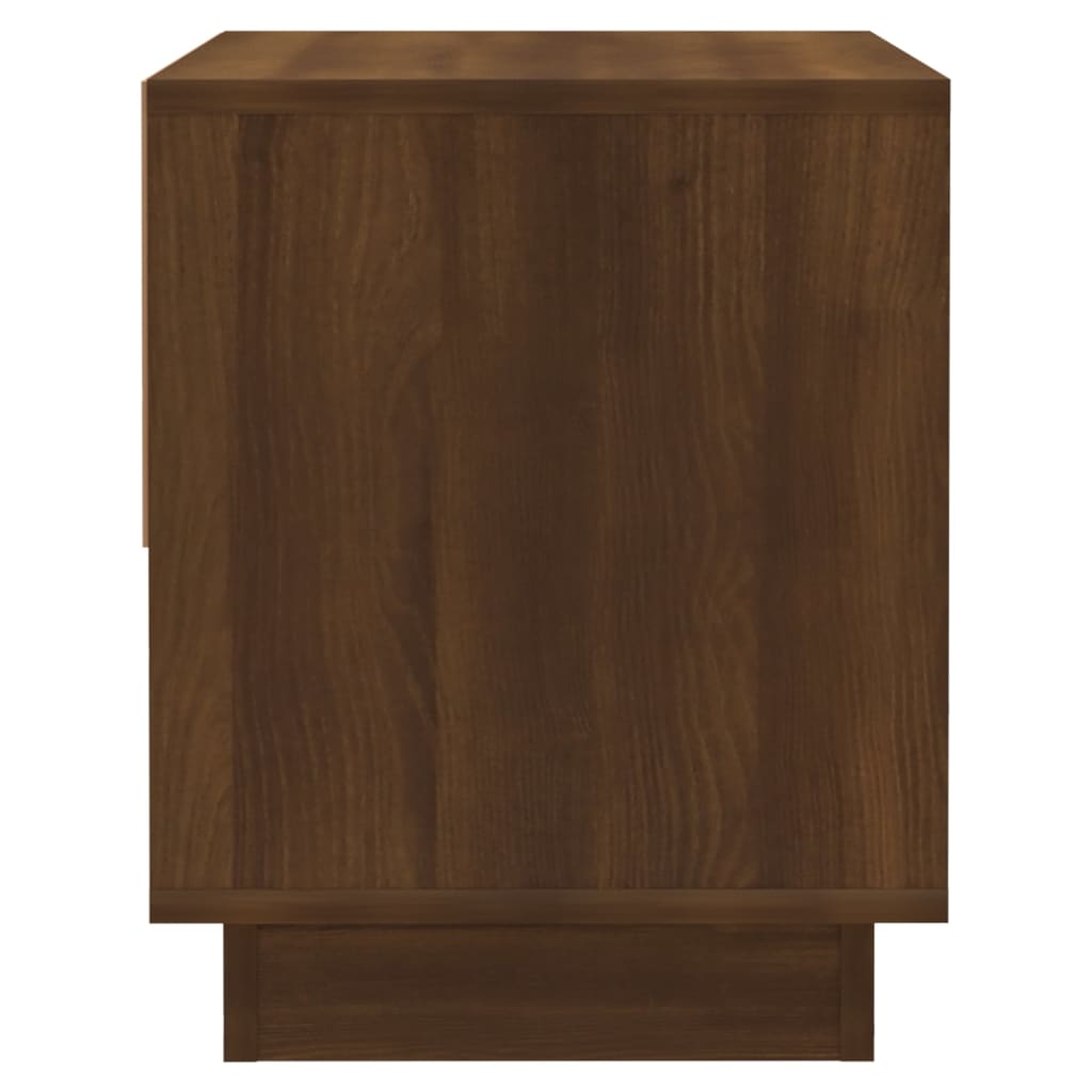 vidaXL Nachttische 2 Stk. Braun Eichen-Optik 45x34x44 cm Holzwerkstoff
