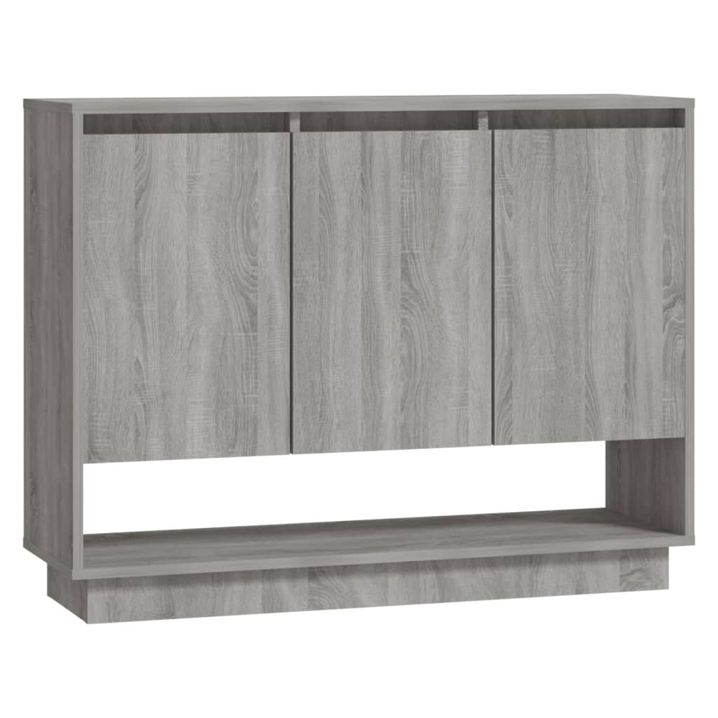 vidaXL Commode grise Sonoma 97x31x75 cm en bois d'ingénierie