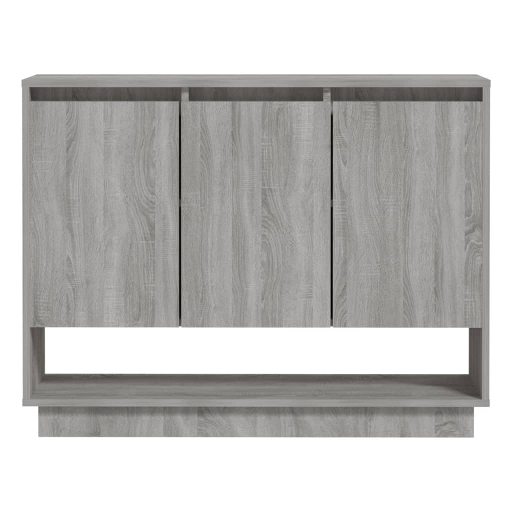 vidaXL Commode grise Sonoma 97x31x75 cm en bois d'ingénierie