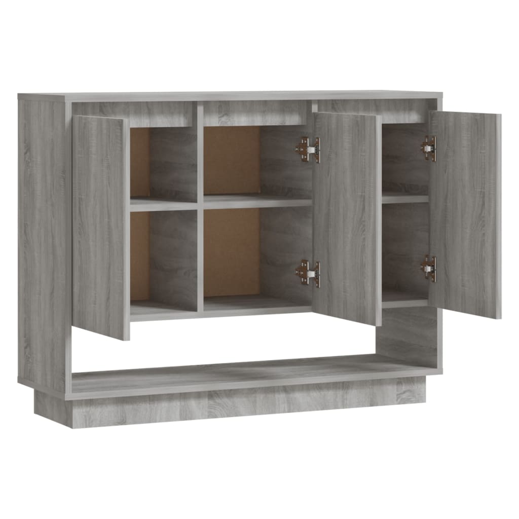 vidaXL Commode grise Sonoma 97x31x75 cm en bois d'ingénierie