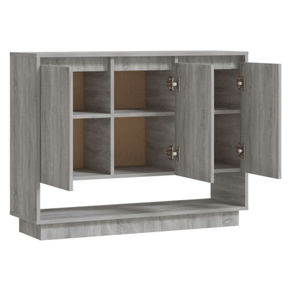 vidaXL Commode grise Sonoma 97x31x75 cm en bois d'ingénierie
