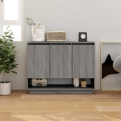 vidaXL Commode grise Sonoma 97x31x75 cm en bois d'ingénierie