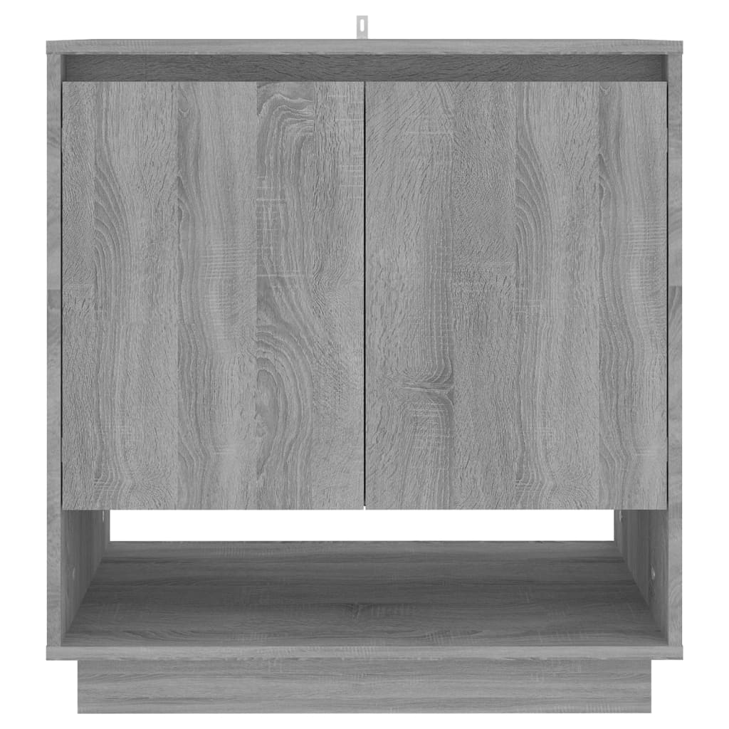 vidaXL Buffet gris et sonoma 70x41x75 cm en bois d'ingénierie