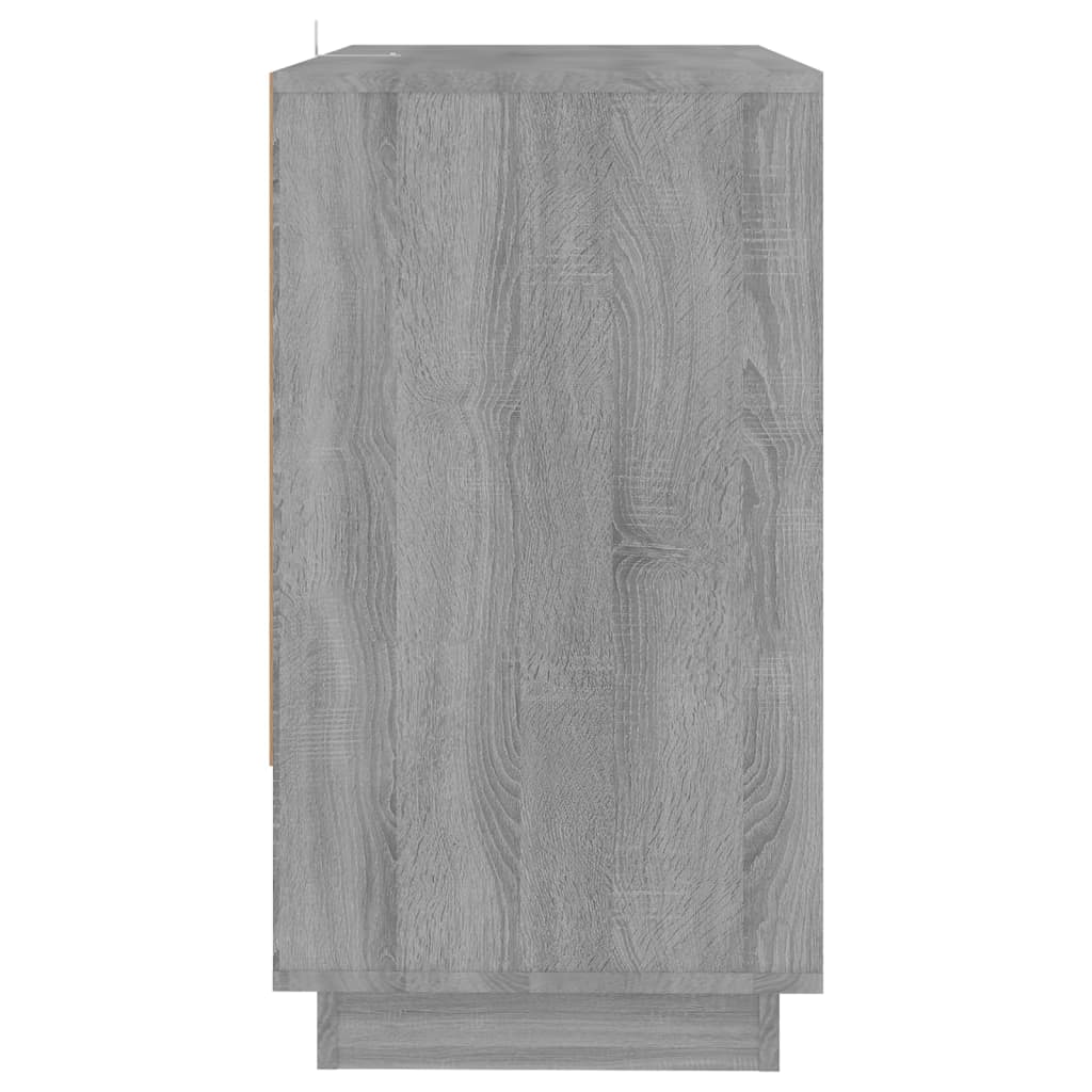vidaXL Buffet gris et sonoma 70x41x75 cm en bois d'ingénierie