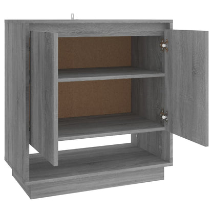 vidaXL Buffet gris et sonoma 70x41x75 cm en bois d'ingénierie