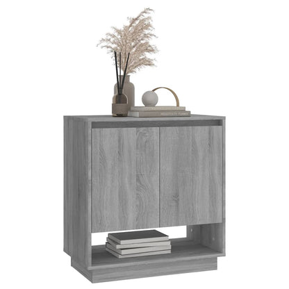 vidaXL Buffet gris et sonoma 70x41x75 cm en bois d'ingénierie