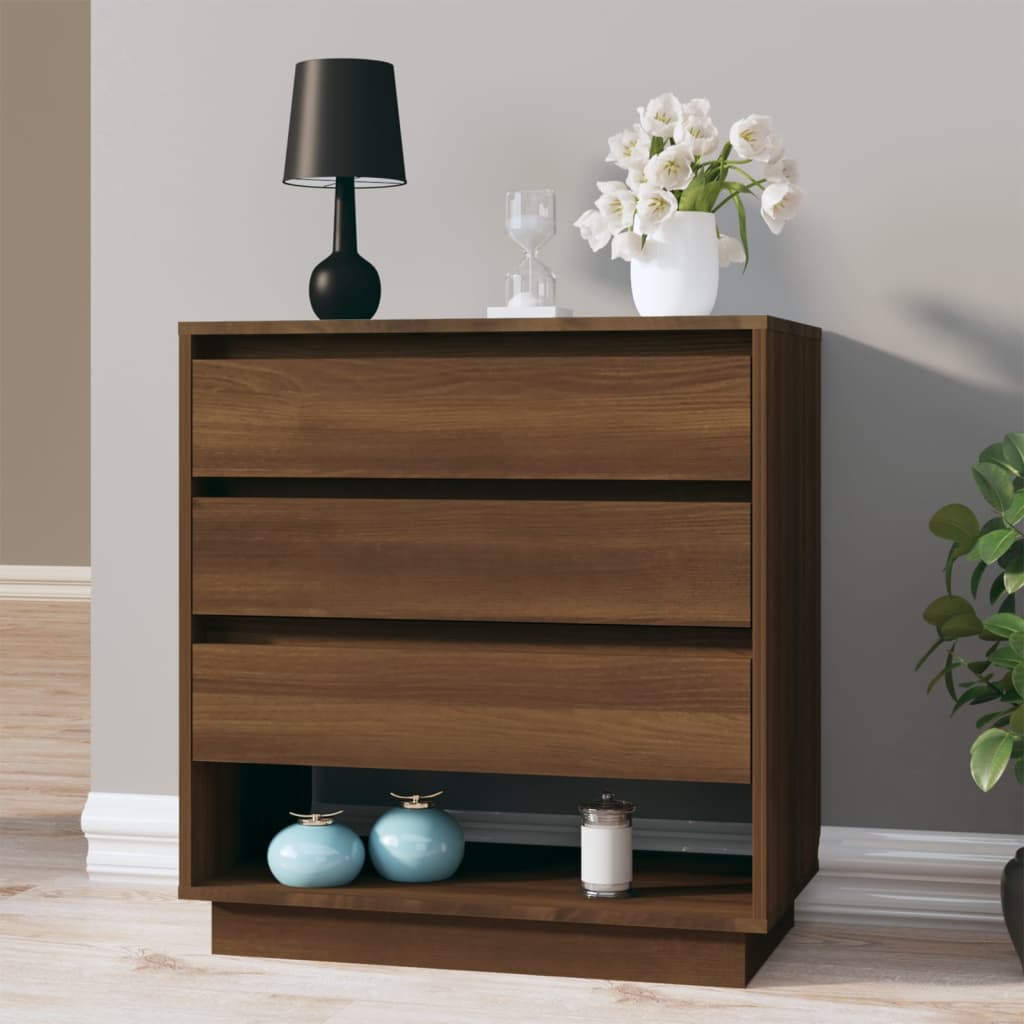 vidaXL Sideboard Braun Eichen-Optik 70x41x75 cm Holzwerkstoff