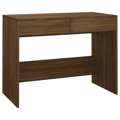vidaXL Schreibtisch Braun Eichen-Optik 101x50x76,5 cm Holzwerkstoff