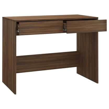 vidaXL Schreibtisch Braun Eichen-Optik 101x50x76,5 cm Holzwerkstoff