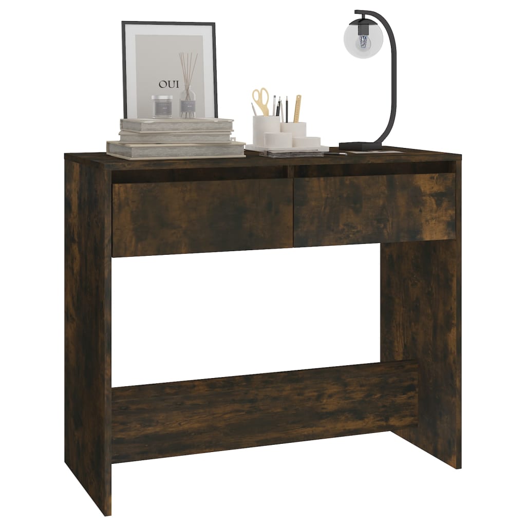 vidaXL Console Chêne Fumé 89x41x76,5 cm Bois d'ingénierie
