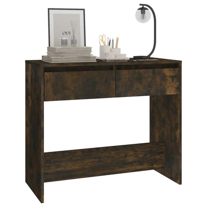 vidaXL Console Chêne Fumé 89x41x76,5 cm Bois d'ingénierie