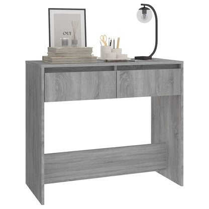 vidaXL Console Gris Sonoma 89x41x76,5 cm Bois d'ingénierie