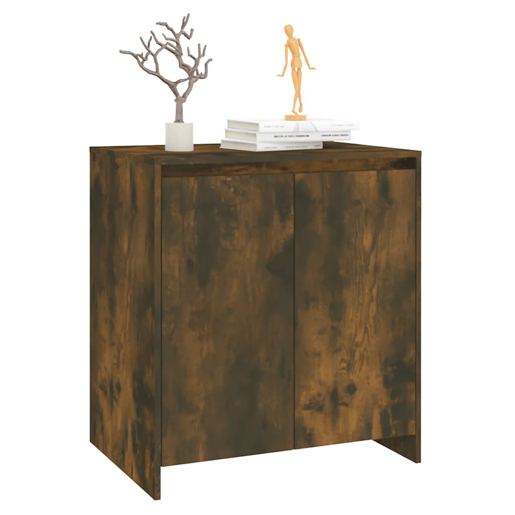 vidaXL Buffet Chêne Fumé 70x41x75 cm Bois d'ingénierie