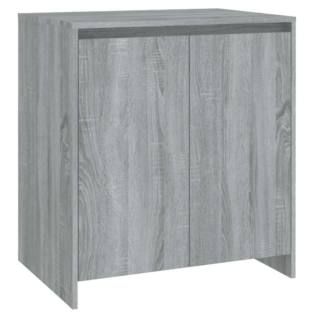 vidaXL Buffet gris et sonoma 70x41x75 cm en bois d'ingénierie