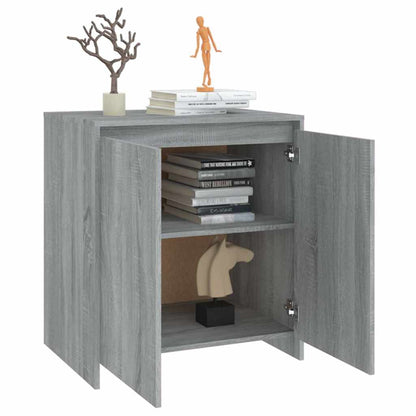 vidaXL Buffet gris et sonoma 70x41x75 cm en bois d'ingénierie