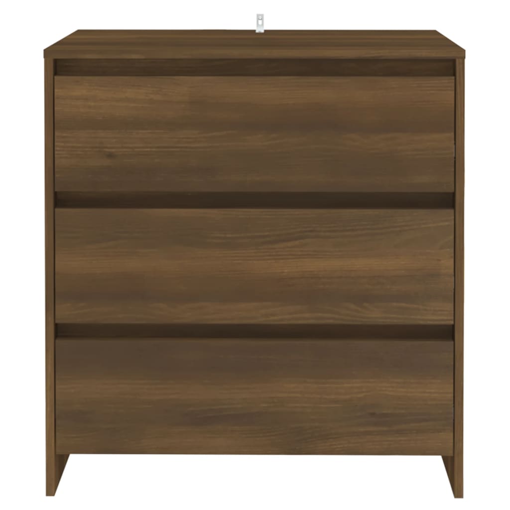 vidaXL Buffet marron aspect chêne 70x41x75 cm en bois d'ingénierie